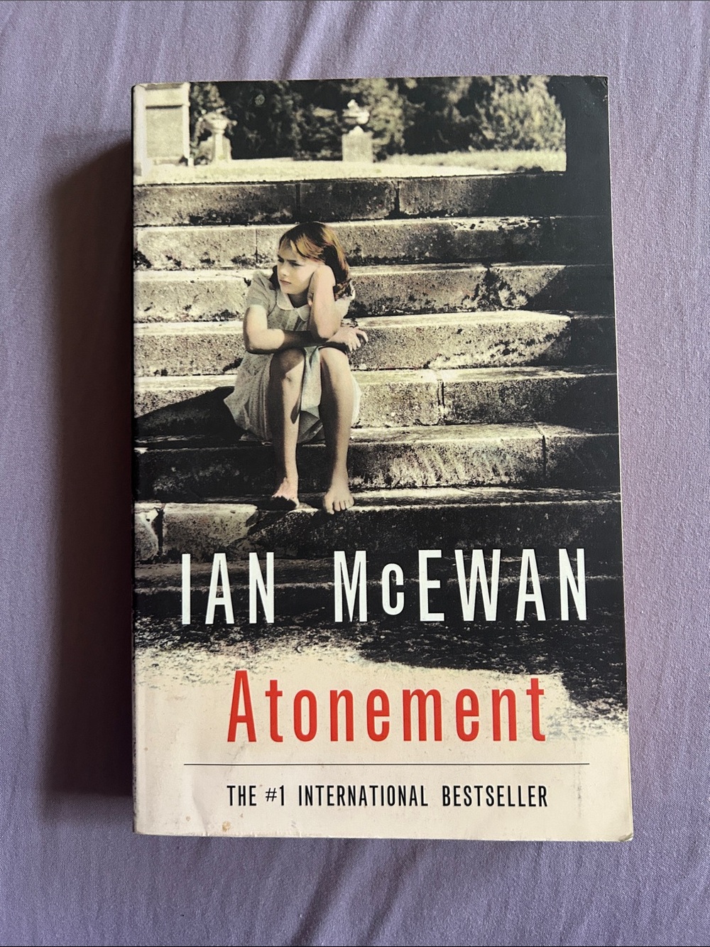 Atonement Paperback Book - White/Black/Cream Cover, by Ian McEwan